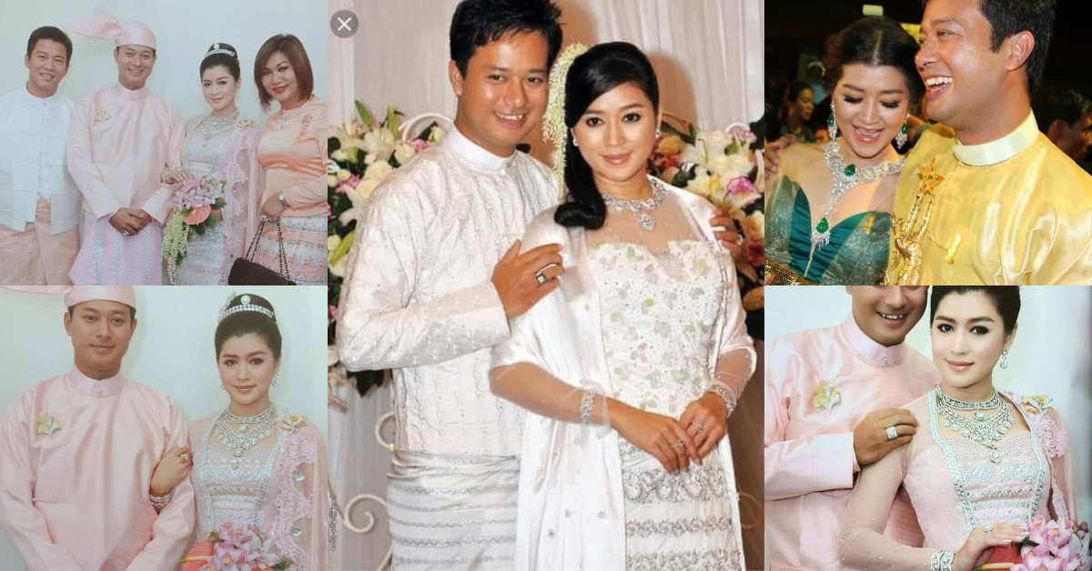 Since they have been married for 13 years, Indra Kyaw Zin posted some wedding pictures